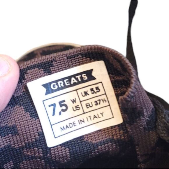 Greats Brooklyn Royale Knit Leopard Print Sneakers - Picture 7 of 7